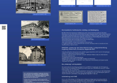 Tafel 2 – Söhne und Nachkommen von Samuel Kohn im Textilhandel in Augsburg bis 1938